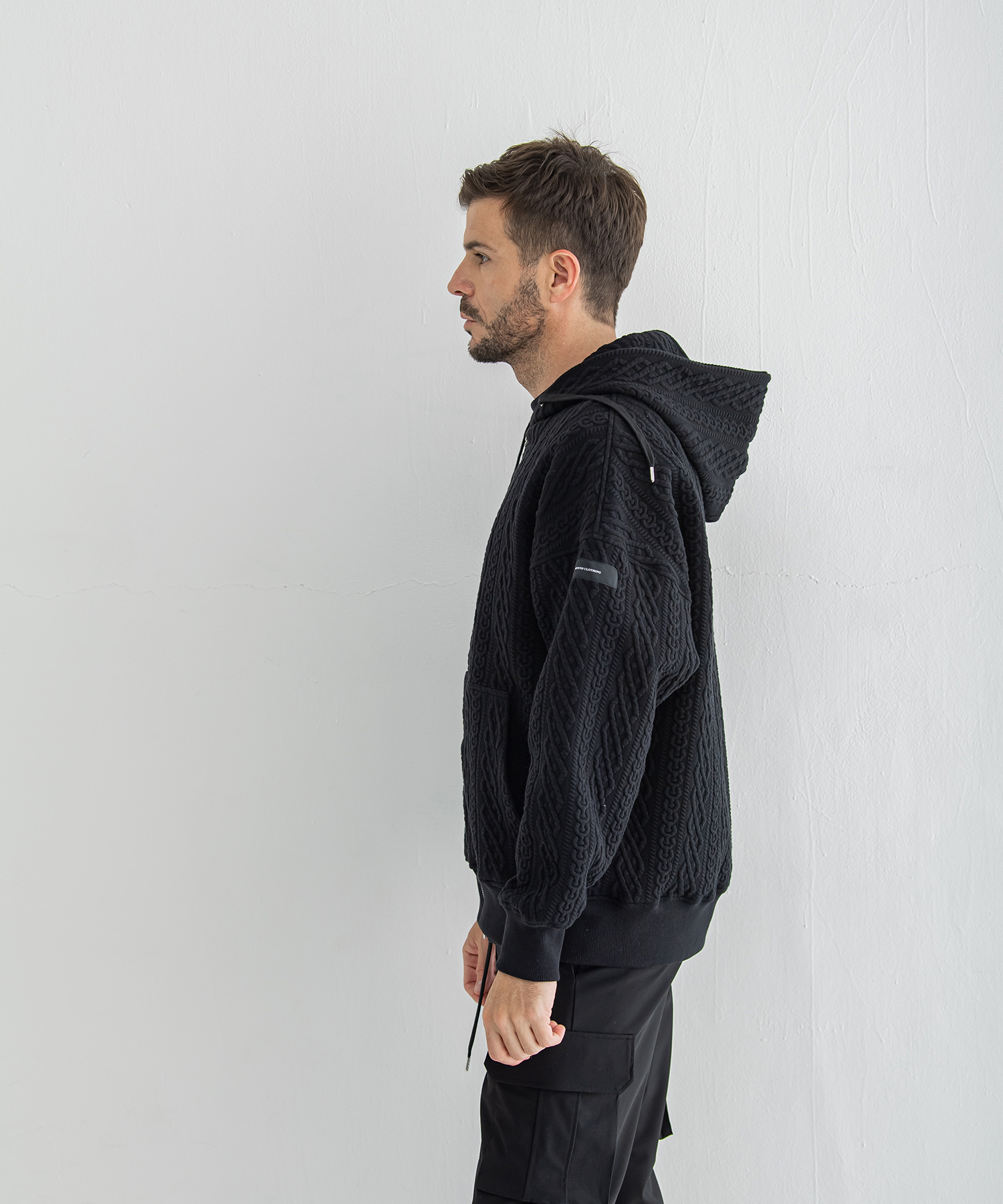 公開設定確認ROPE  zip loose hoodie