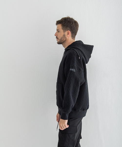 公開設定確認ROPE  zip loose hoodie