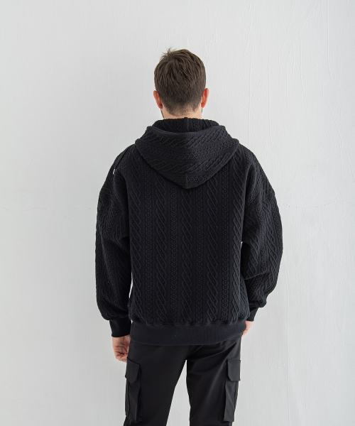 公開設定確認ROPE  zip loose hoodie