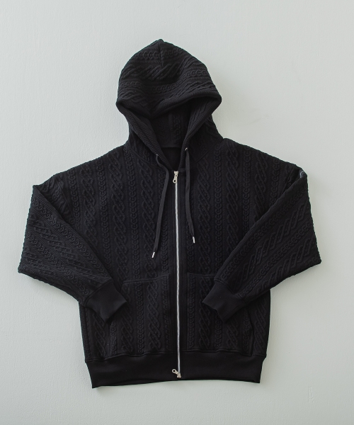 公開設定確認ROPE  zip loose hoodie