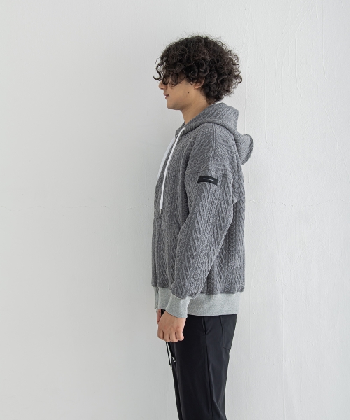 公開設定確認ROPE  zip loose hoodie