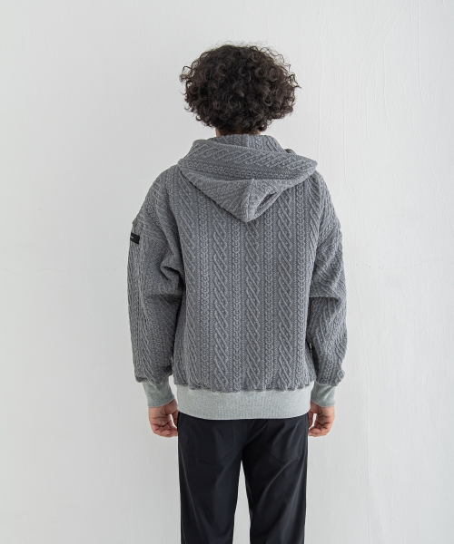 公開設定確認ROPE  zip loose hoodie