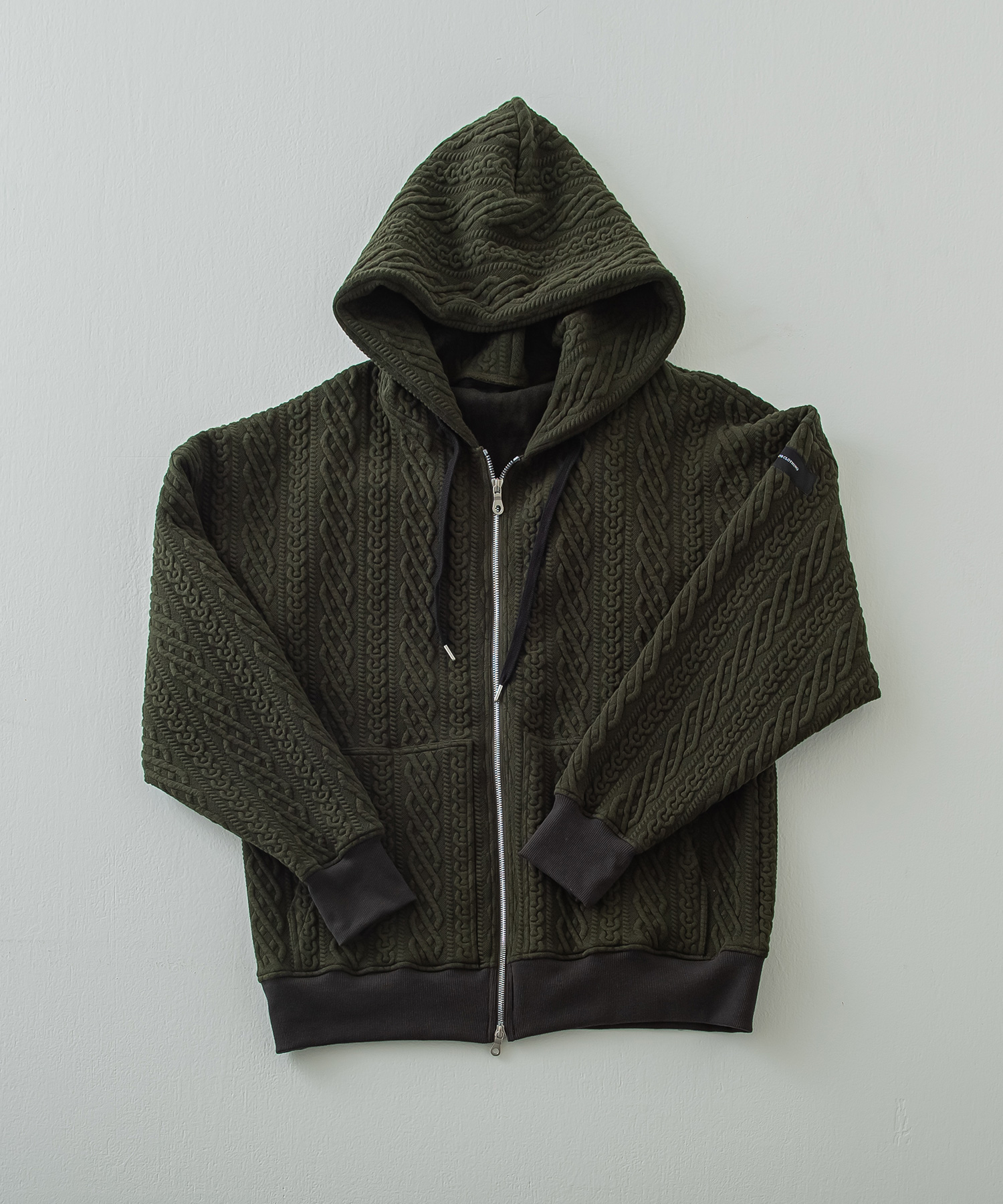 公開設定確認ROPE  zip loose hoodie