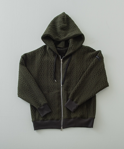 公開設定確認ROPE  zip loose hoodie