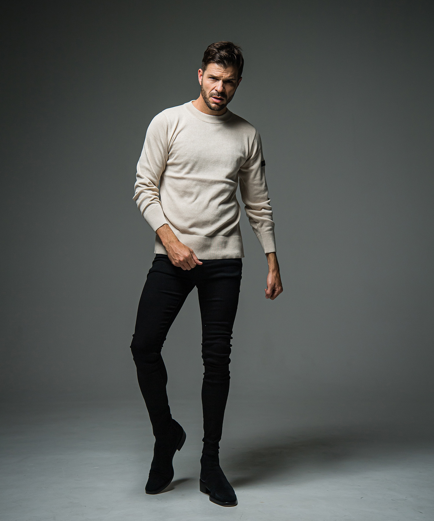 SILK KNIT LONG SLEAVE　テスと