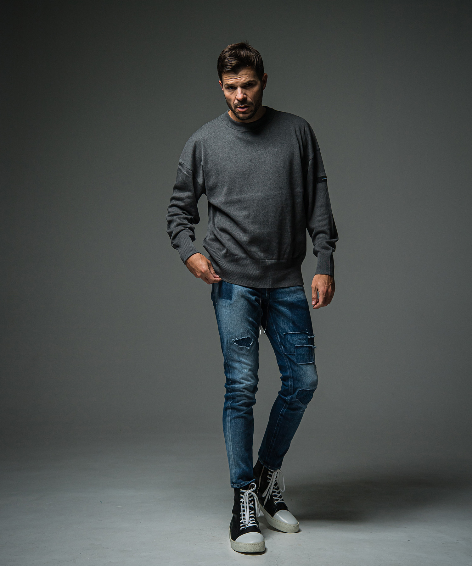 SILK KNT OVER LONG SLEAVE