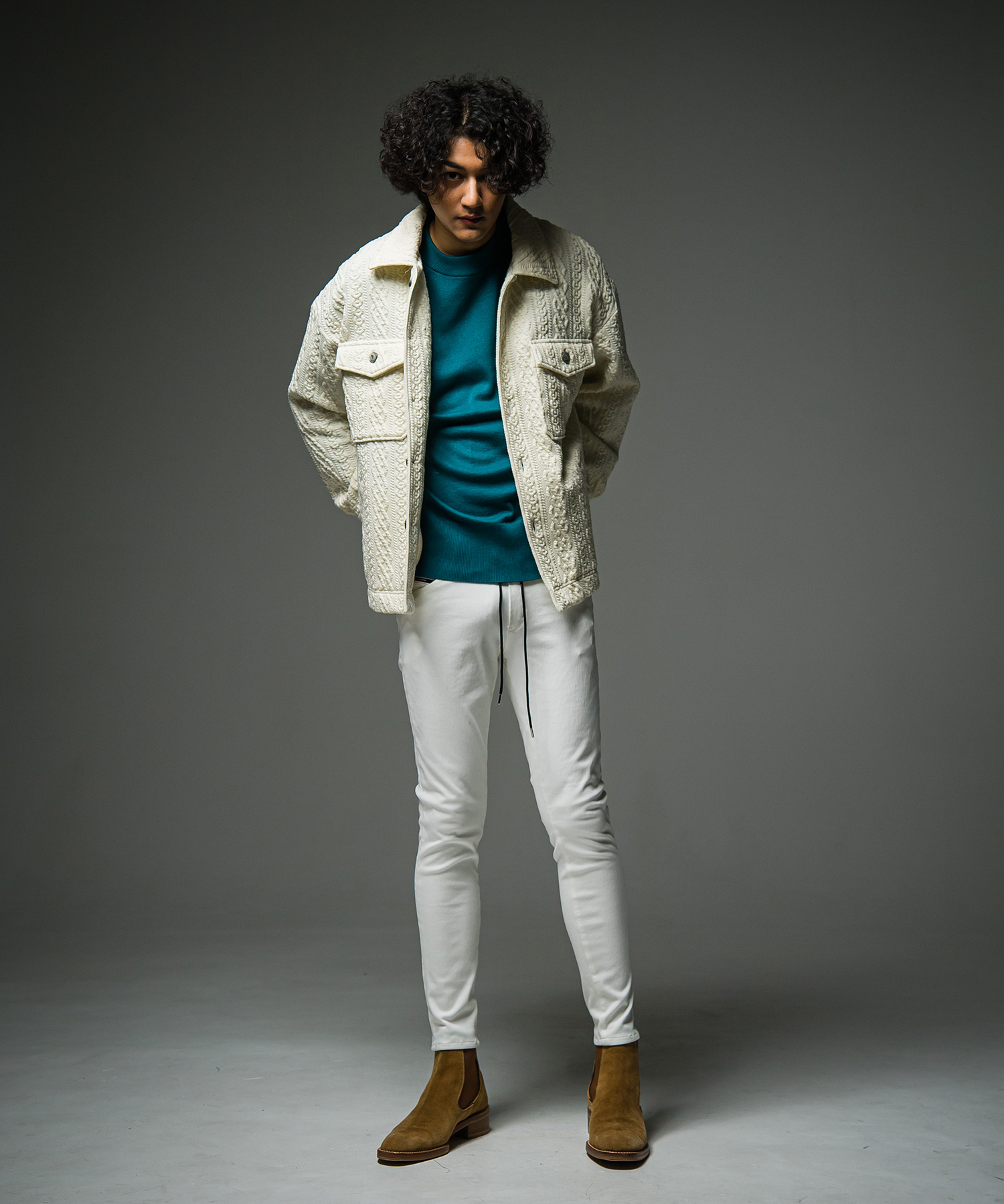 SILK KNT OVER LONG SLEAVE