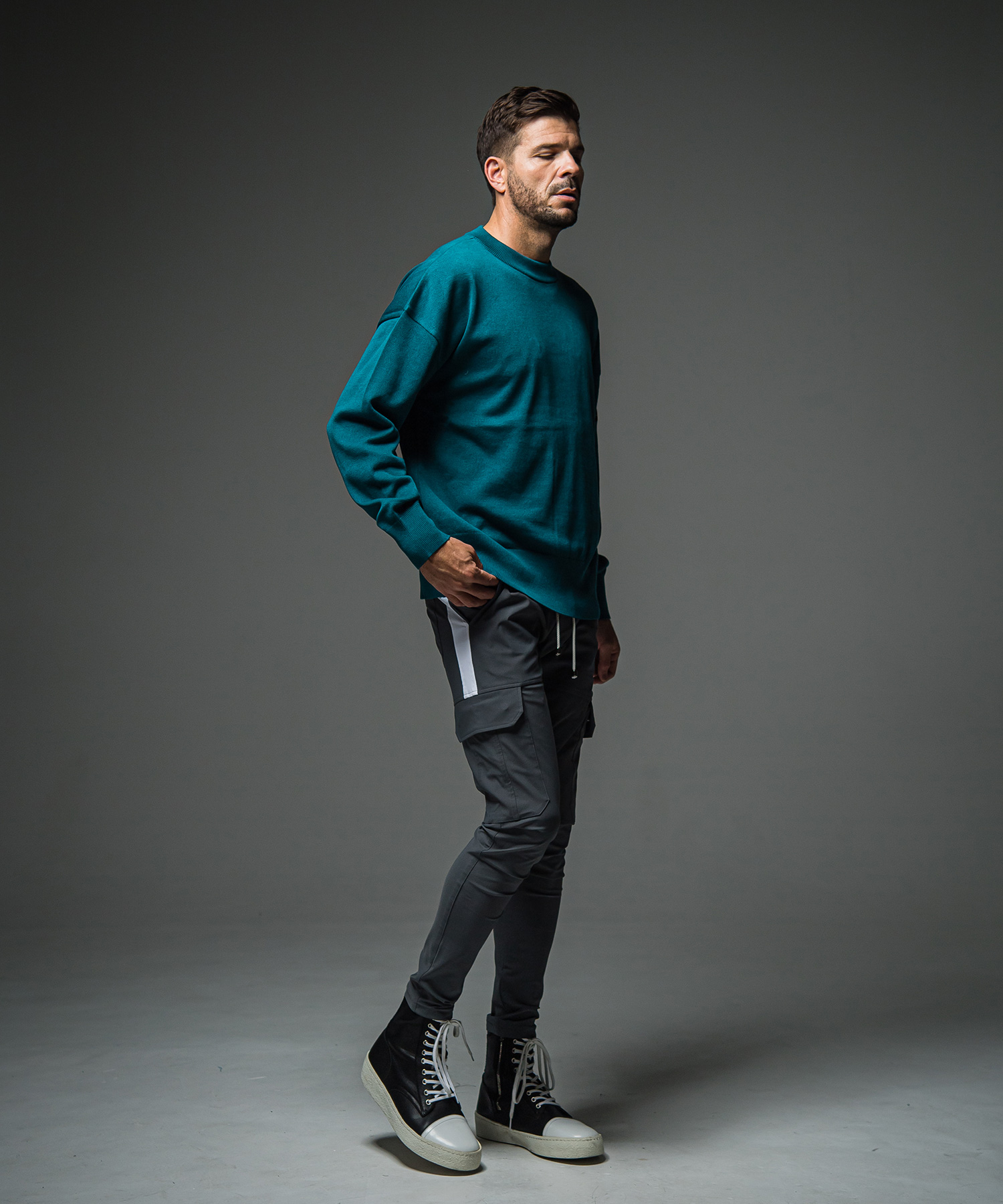 SILK KNT OVER LONG SLEAVE