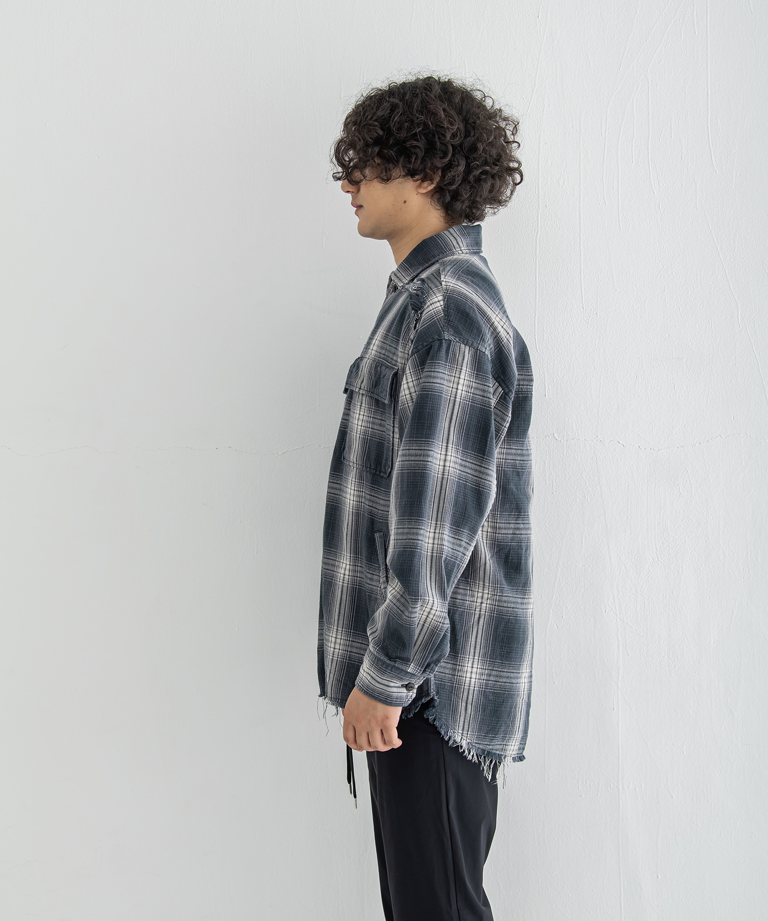 grunge check shirt
