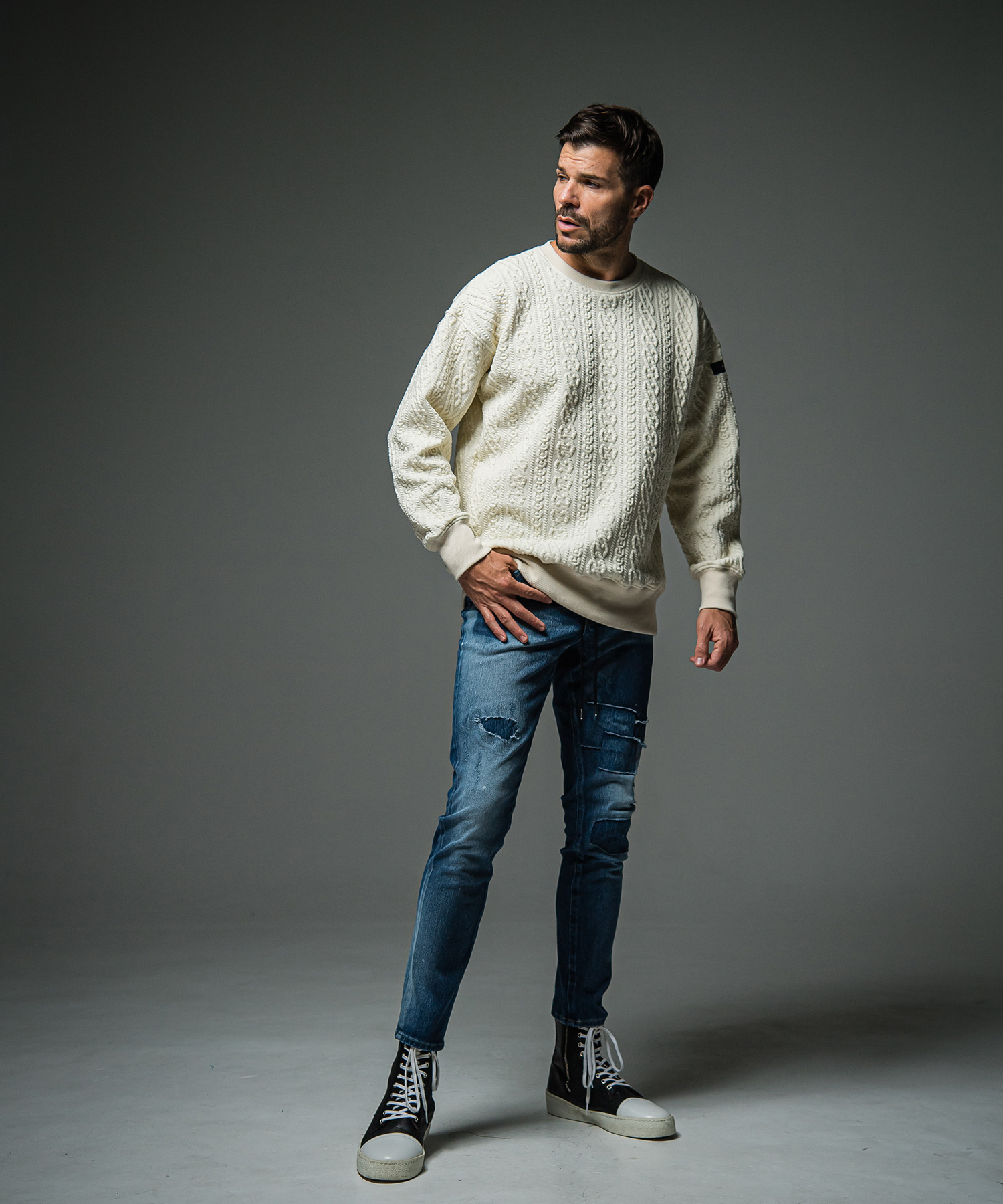 MICK DENIM JERSEY