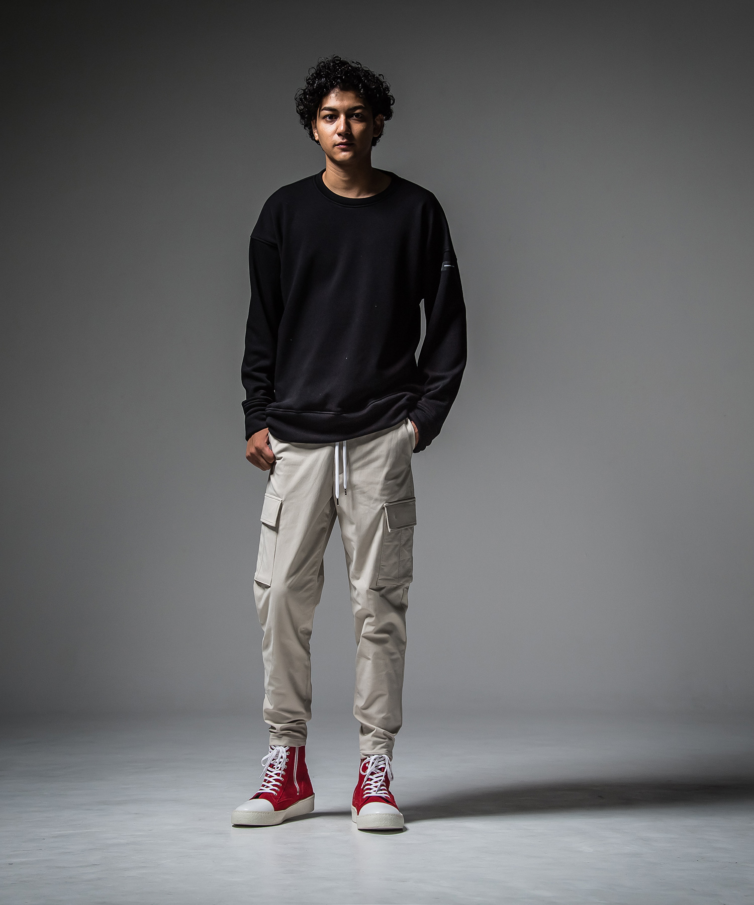 ID BACKROGO velours fleece drop trainer