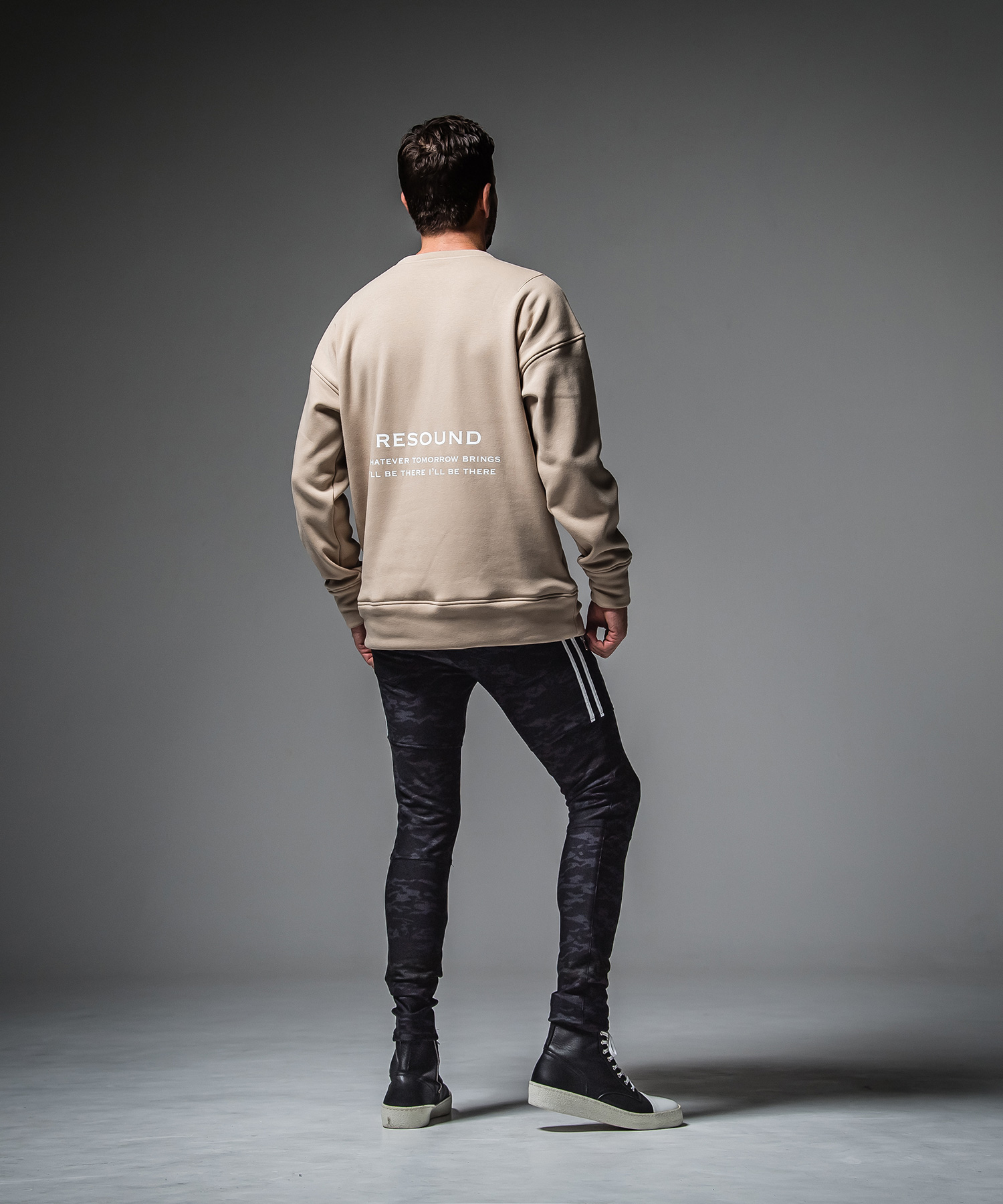 ID BACKROGO velours fleece drop trainer