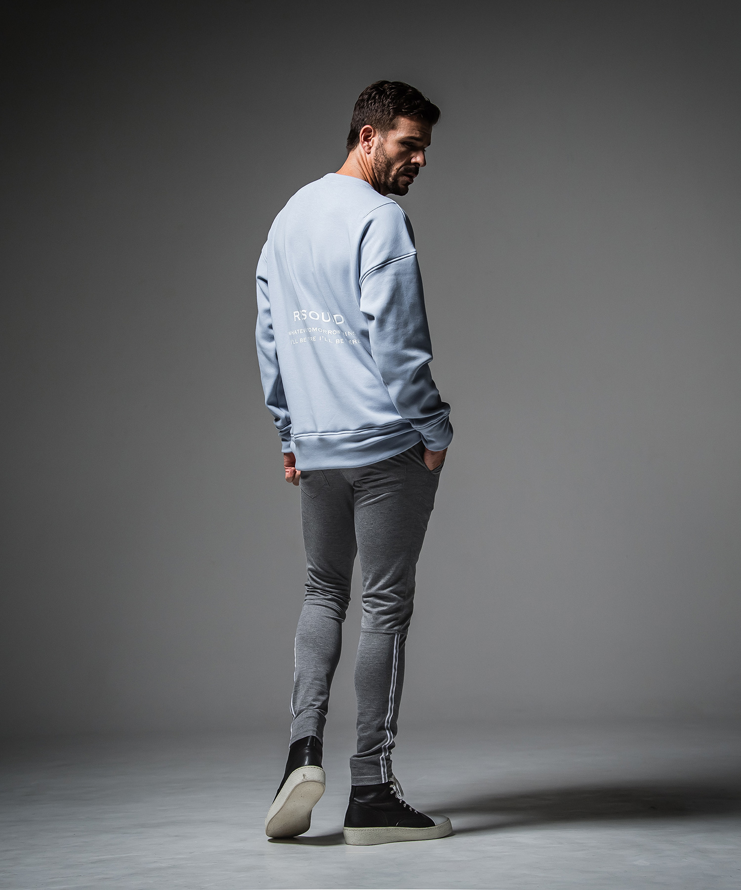 ID BACKROGO velours fleece drop trainer