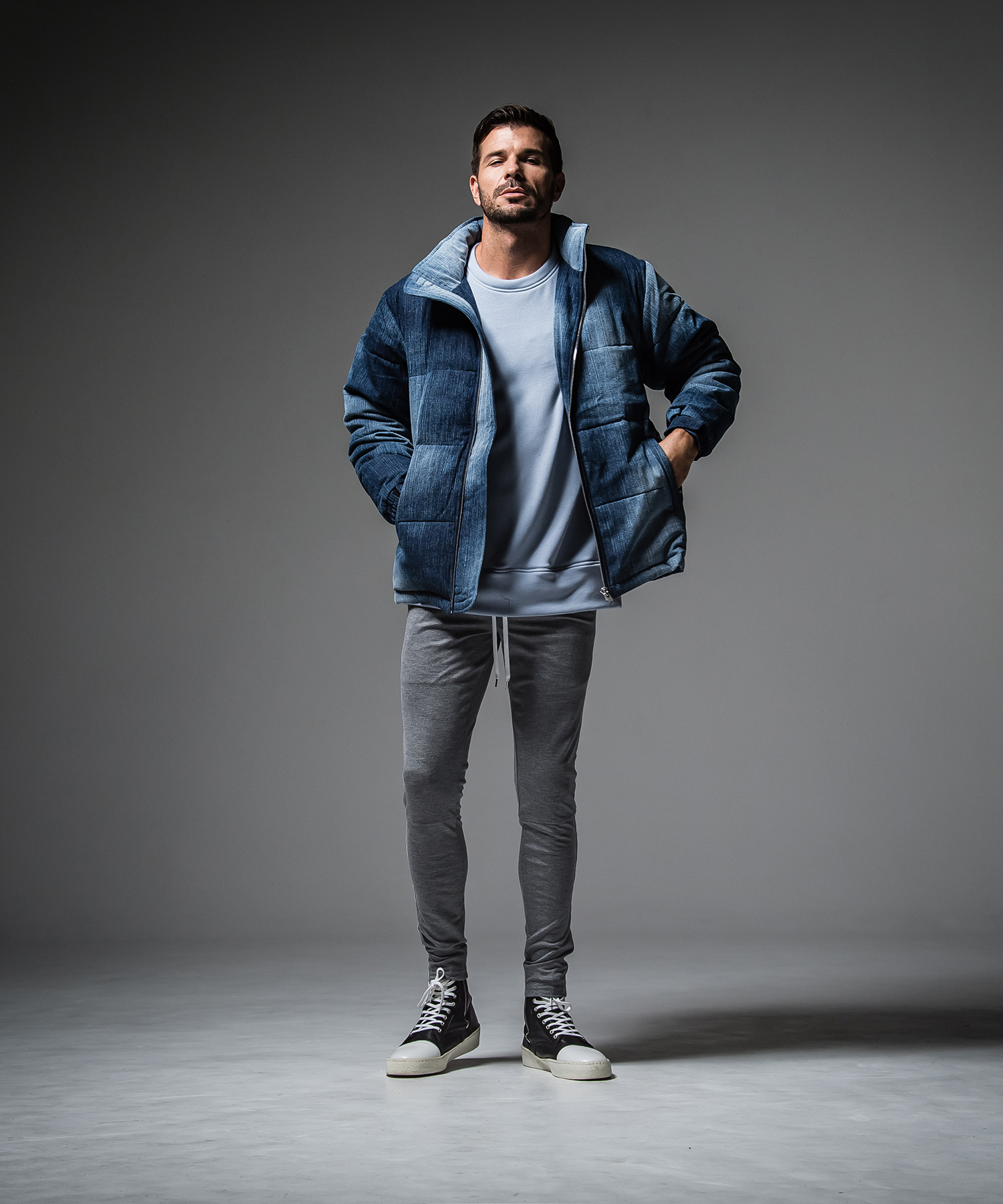 ID BACKROGO velours fleece drop trainer