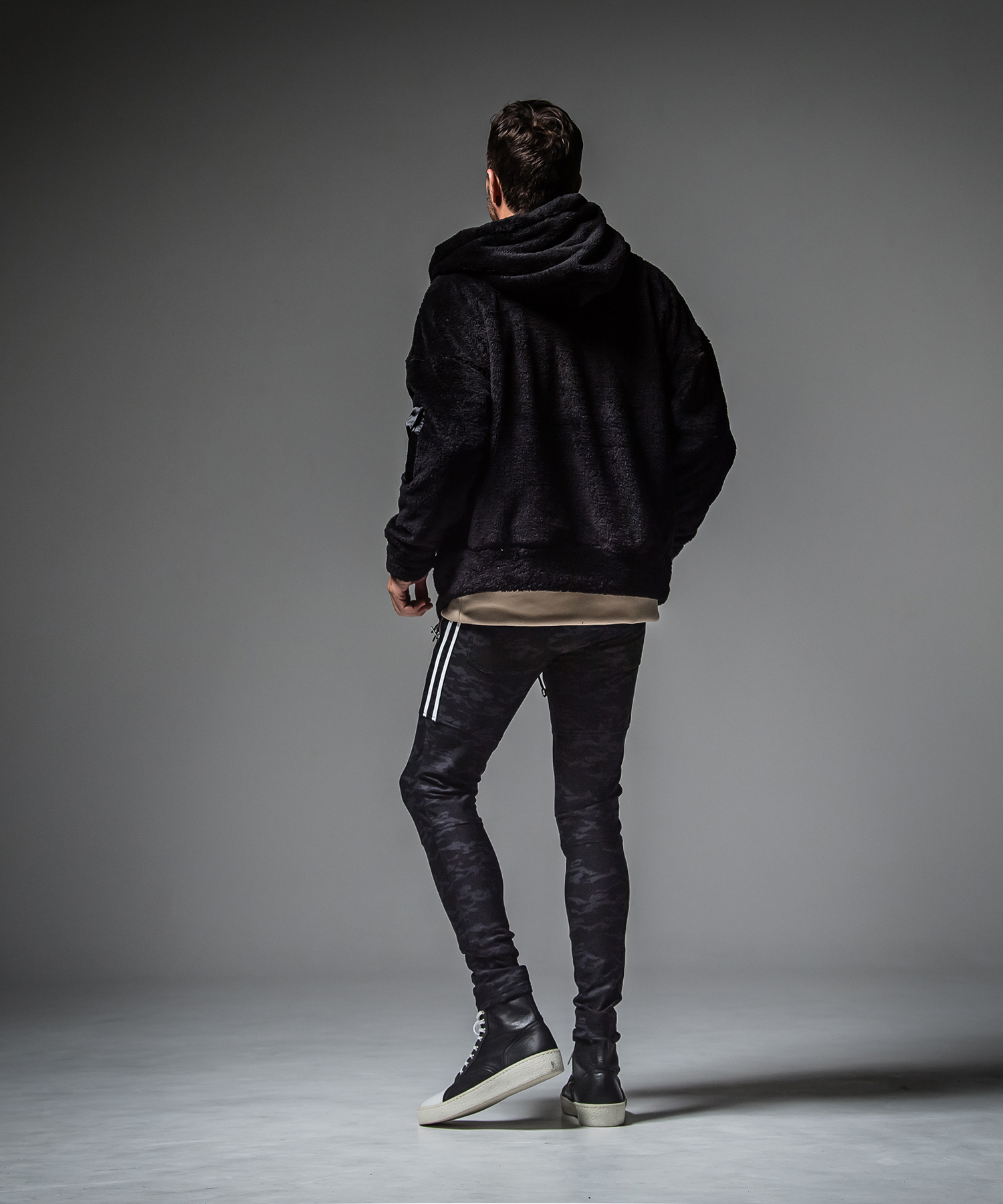 boa zip loose hoodie