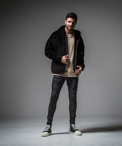 boa zip loose hoodie