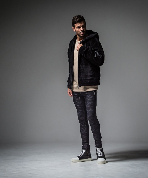 boa zip loose hoodie