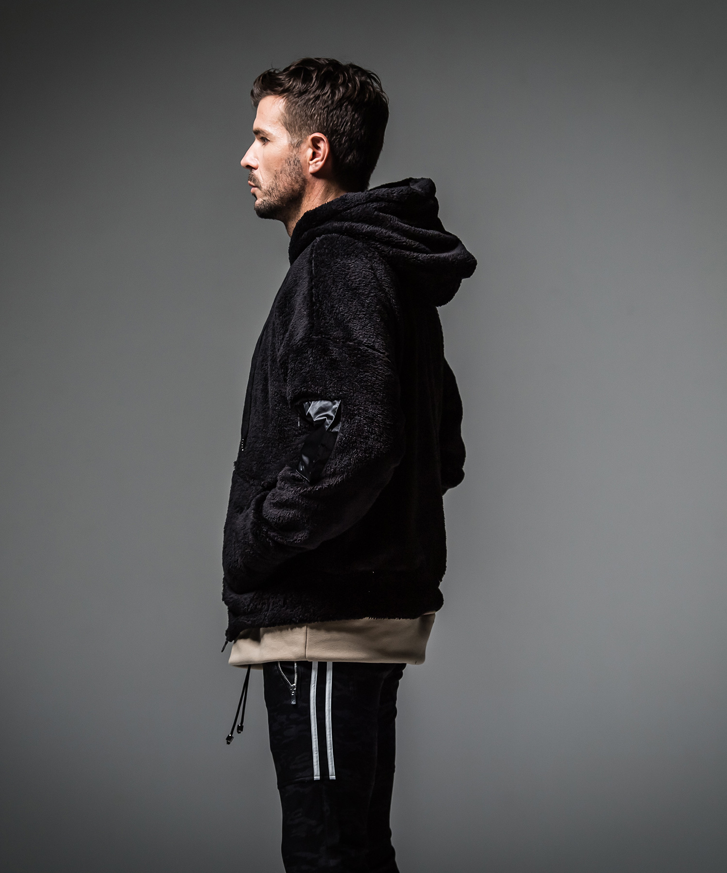 boa zip loose hoodie