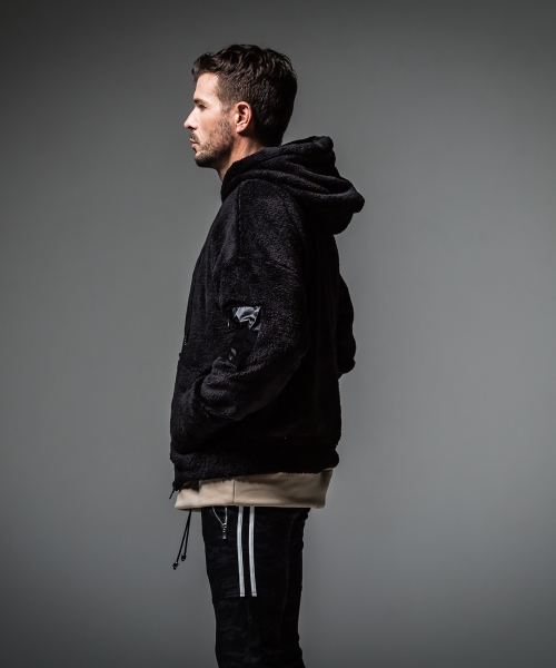 boa zip loose hoodie