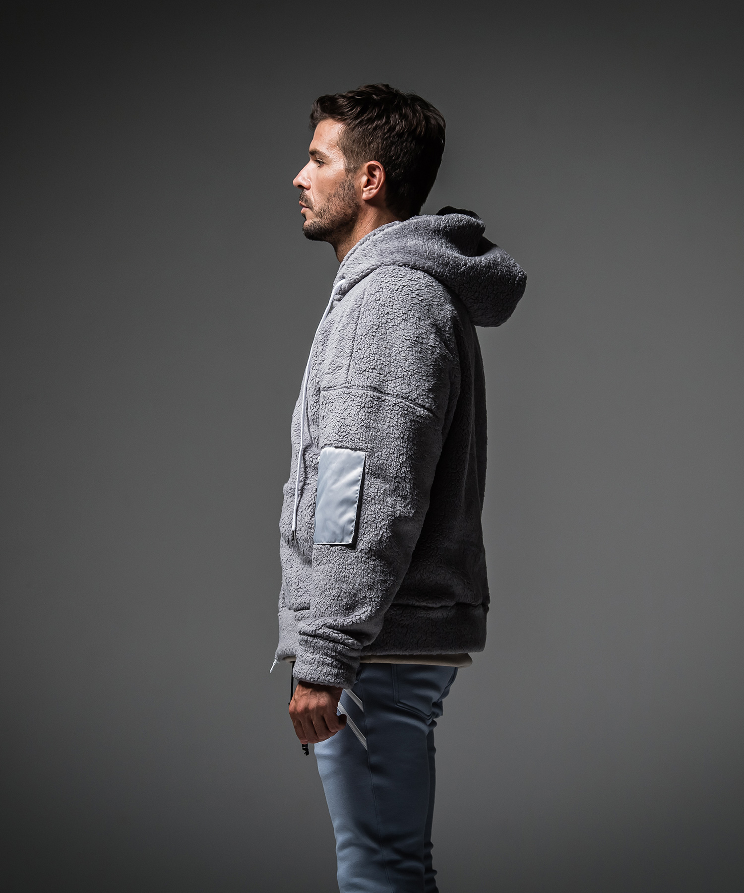 boa zip loose hoodie