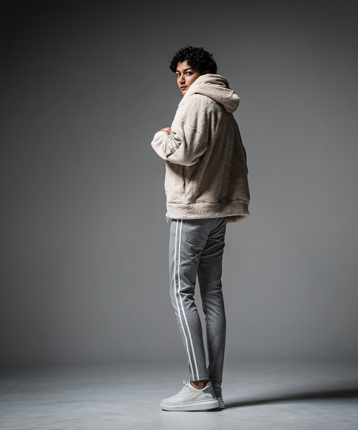 boa zip loose hoodie