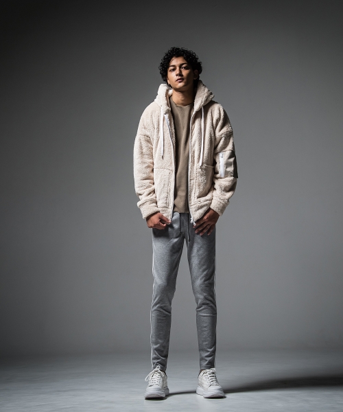 boa zip loose hoodie