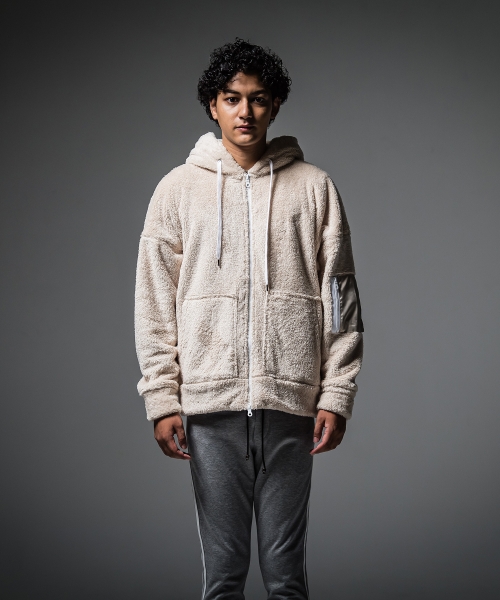 boa zip loose hoodie