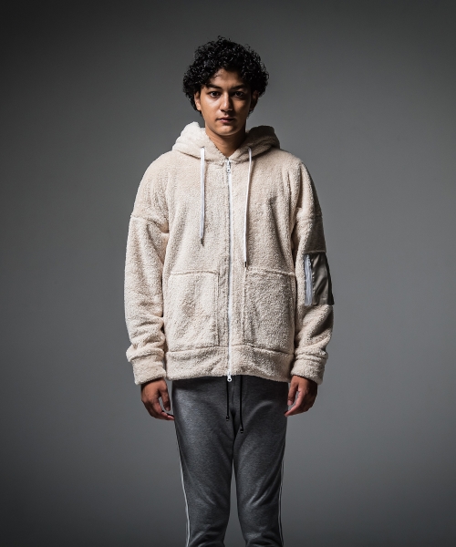 boa zip loose hoodie