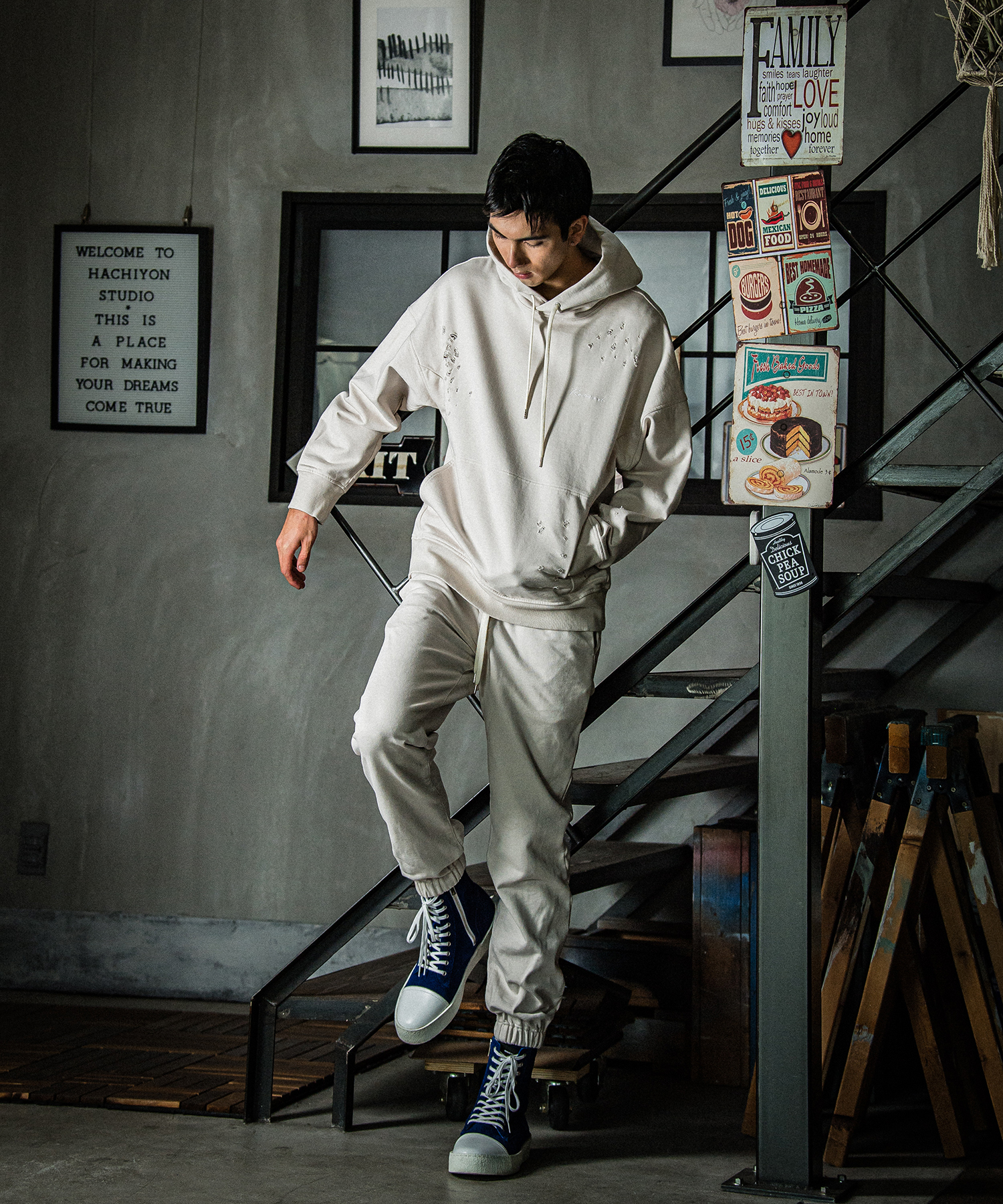 VINTEAGE  loose hoodie