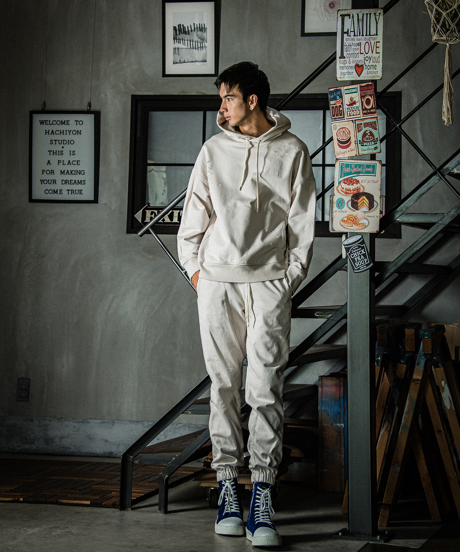 VINTEAGE  loose hoodie