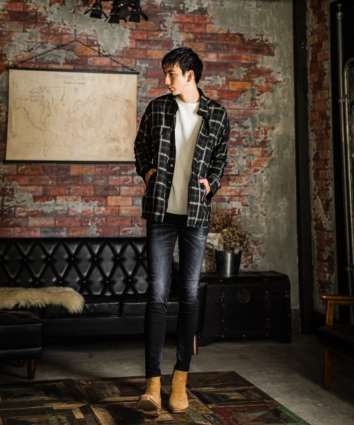 OVER gown CHECK shirts