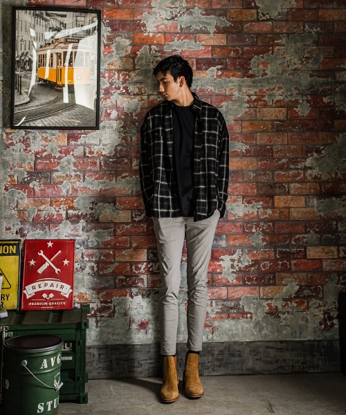 OVER gown CHECK shirts