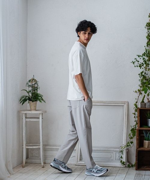 CHRIS EASY WIDE TUCK PANTS