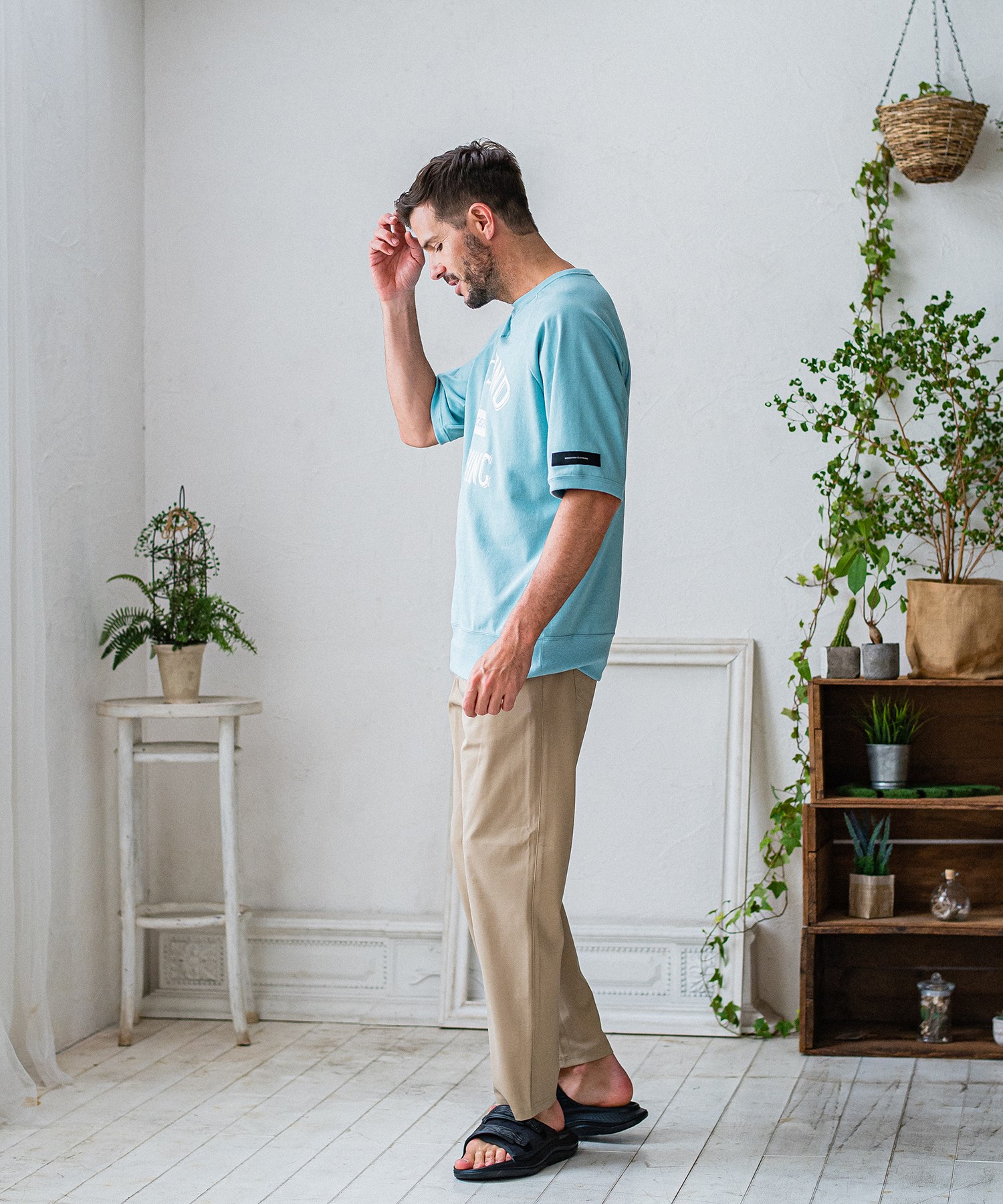 CHRIS EASY WIDE TUCK PANTS