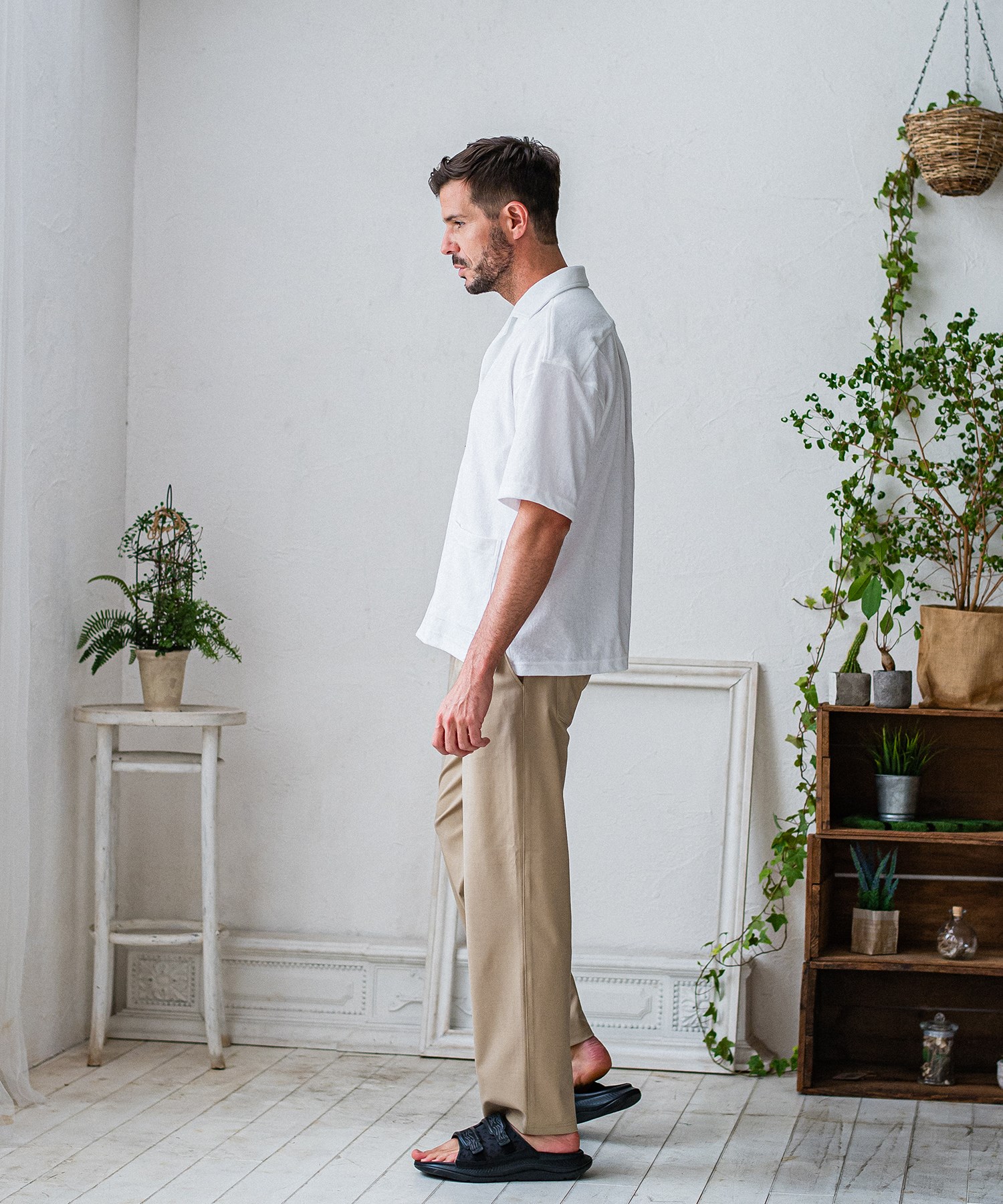 CHRIS EASY WIDE TUCK PANTS