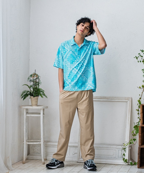 CHRIS EASY WIDE TUCK PANTS