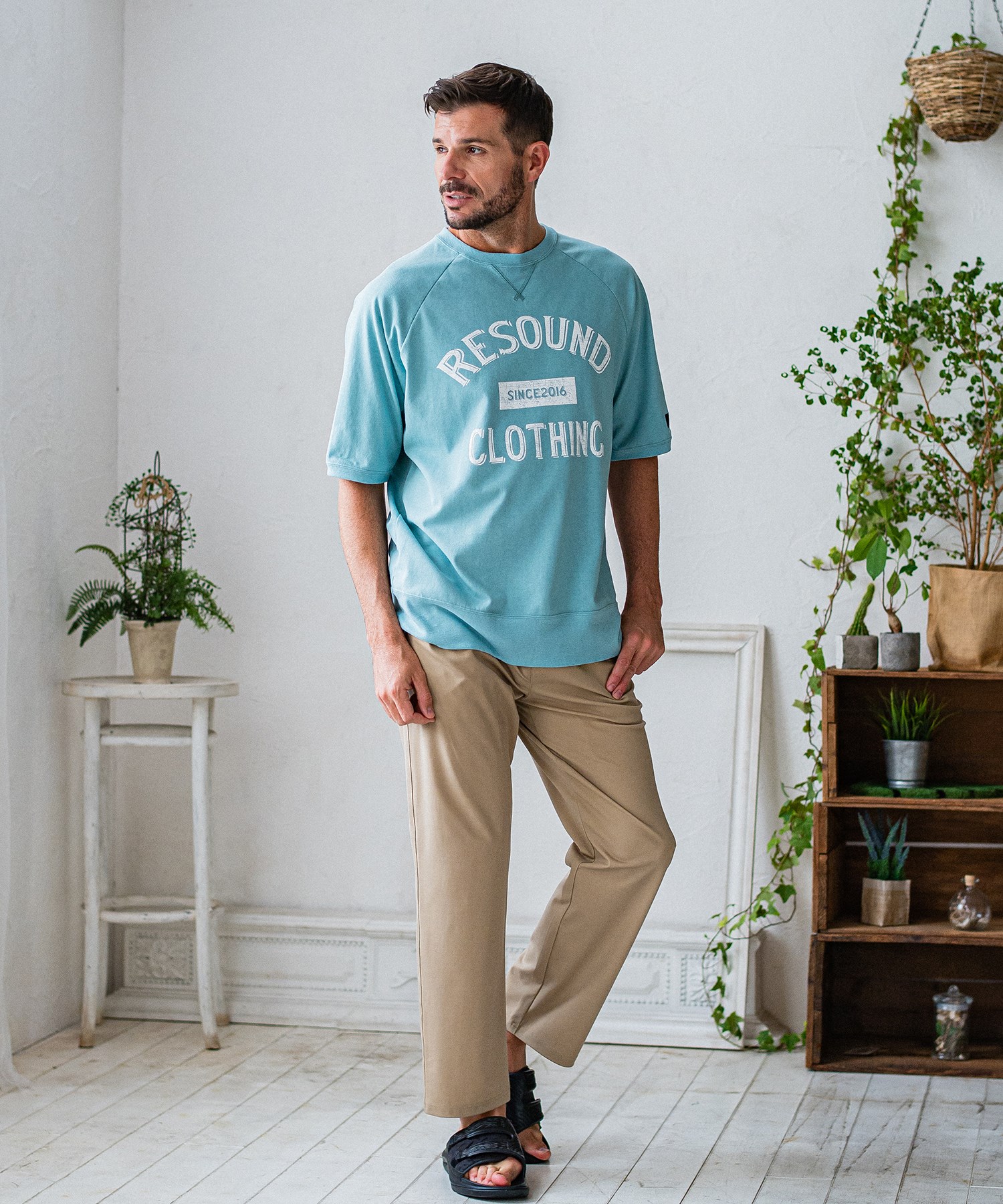 CHRIS EASY WIDE TUCK PANTS