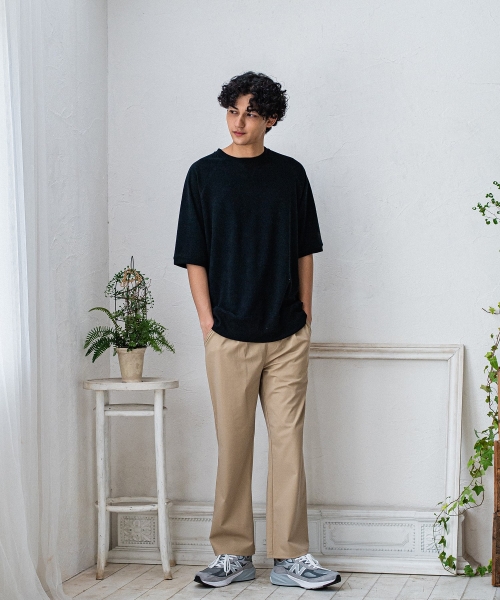 CHRIS EASY WIDE TUCK PANTS