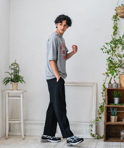 CHRIS EASY WIDE TUCK PANTS