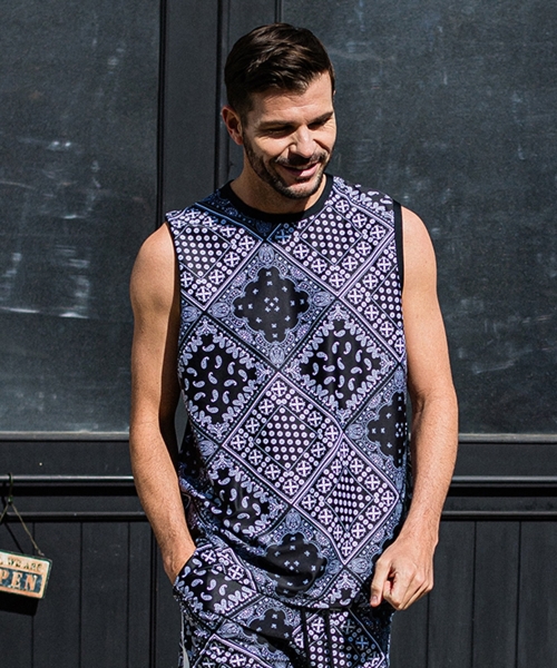 Resound ノースリーブタンクトップ ブラック RESOUND CLOTHING - RUSH OVER NO SLEEVE / RC32-T-009 / バック