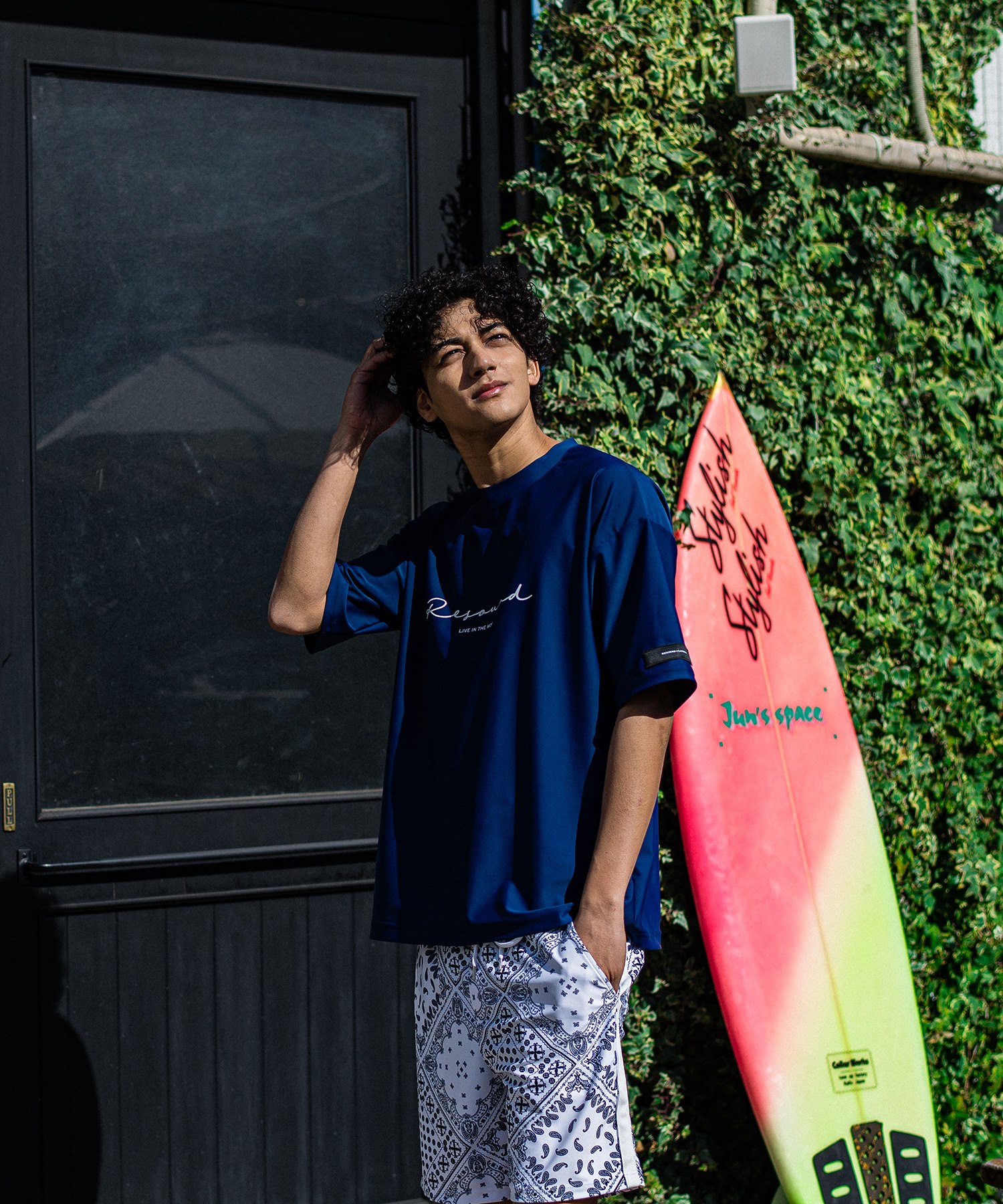 handwriting RUSH OVER T