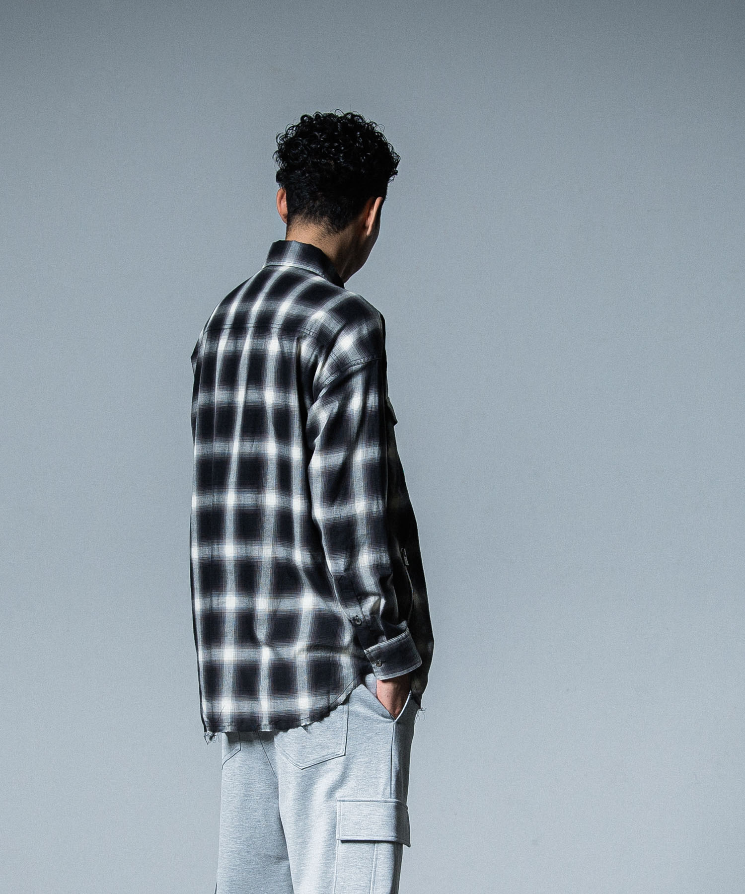 OVER gown CHECK shirts