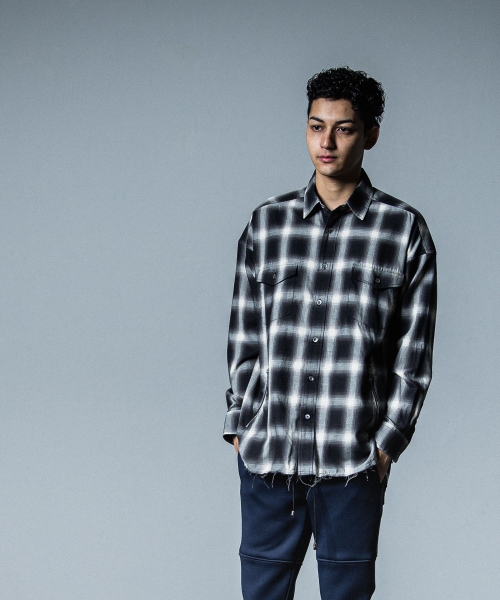 OVER gown CHECK shirts