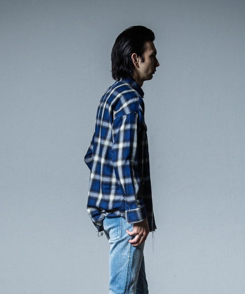 OVER gown CHECK shirts