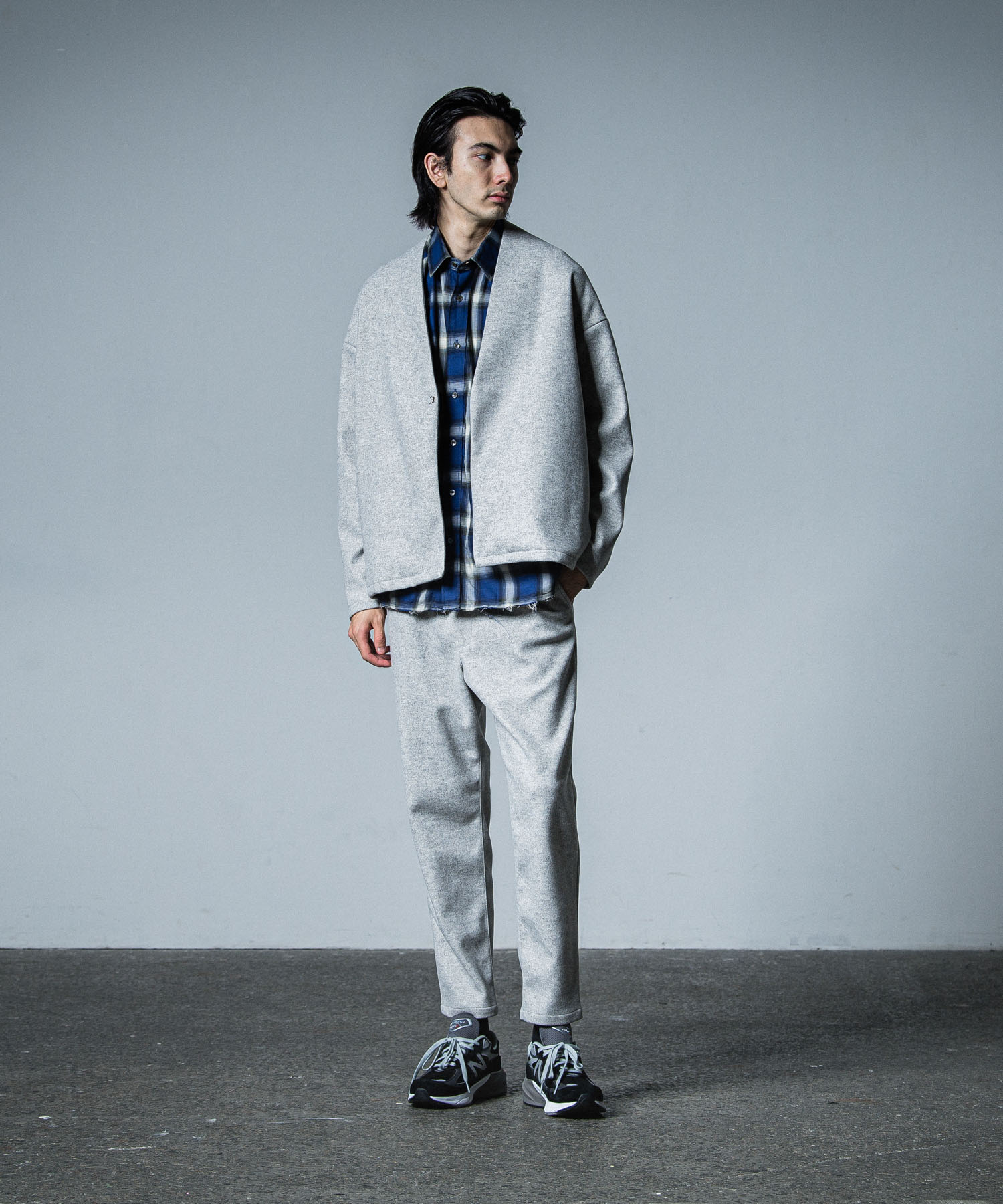 OVER gown CHECK shirts