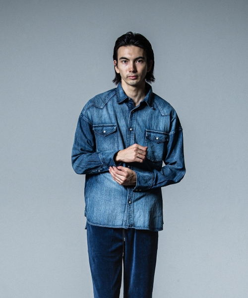 James over dungaree shirt