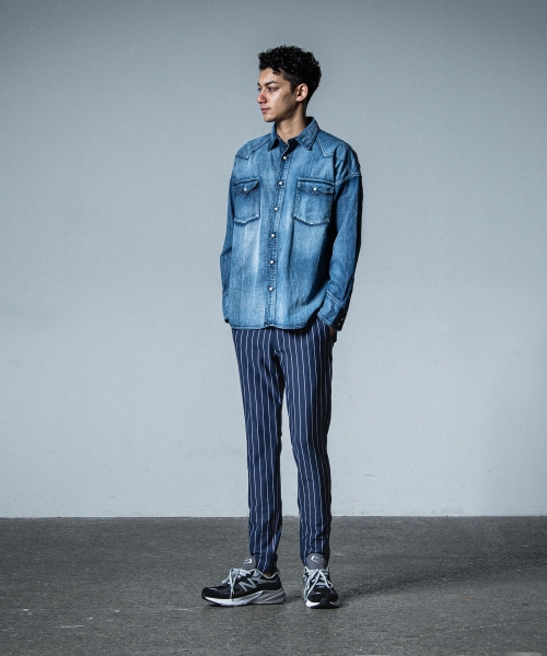 James over dungaree shirt