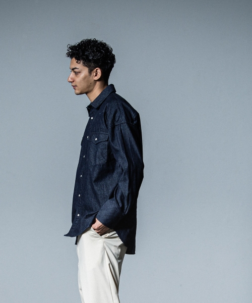 James over dungaree shirt