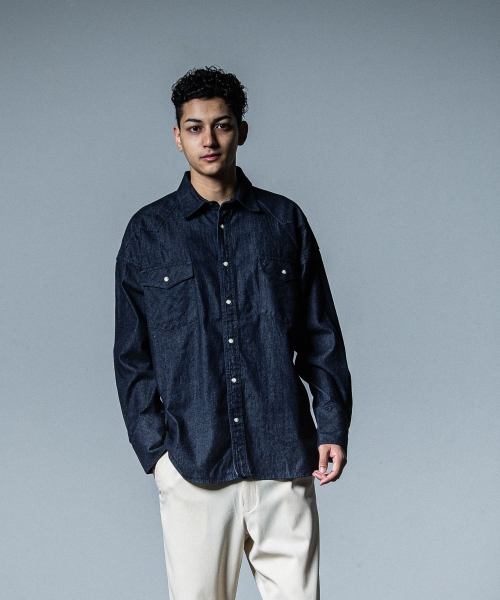 James over dungaree shirt