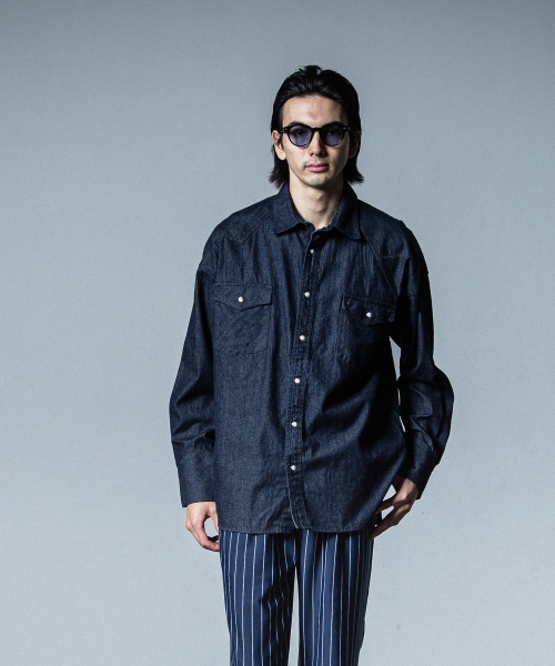 James over dungaree shirt